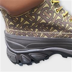 Burberry Men's Arthur TB Monogram Hiking Boots Size Eur 44